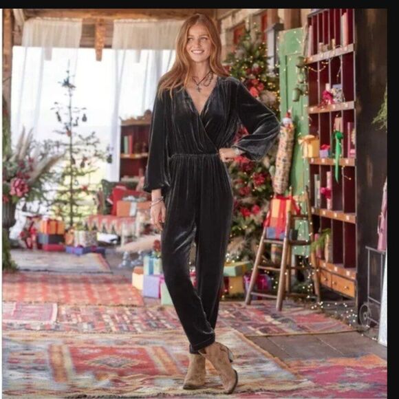 Sundance Pants - Sundance Small Aviana Velvet Jumpsuit